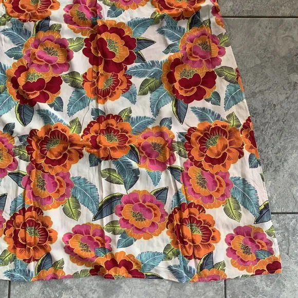 New Look Strapless Maxi Dress Lightweight UK 12 Orange - Picture 3 of 6